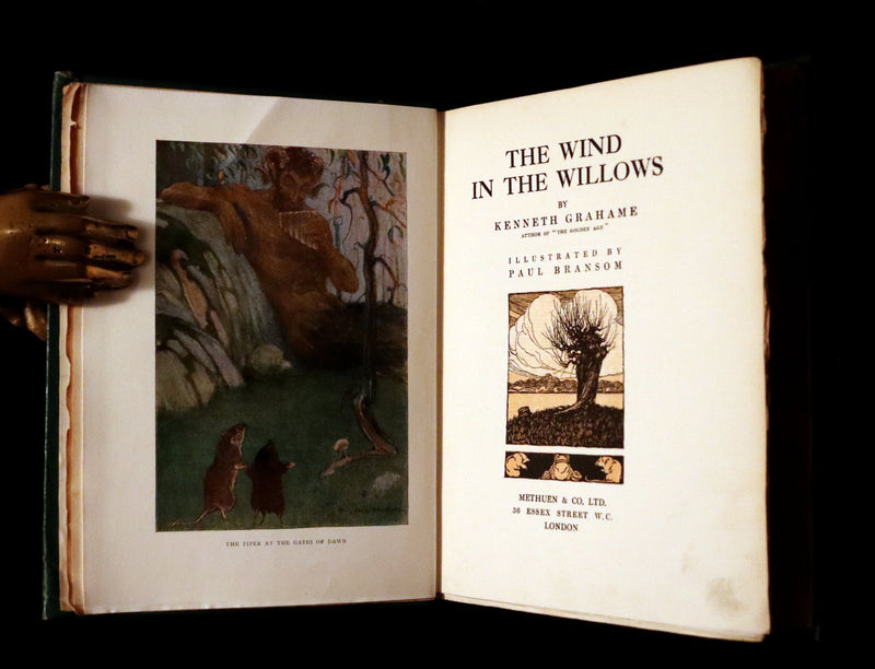 1913 First Edition illustrated by Paul BRANSOM - The WIND IN THE WILLOWS by K. Grahame.