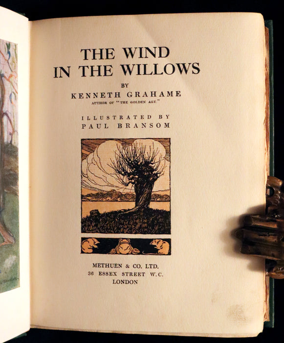 1913 First Edition by Paul BRANSOM - The WIND IN THE WILLOWS by Kenneth Grahame.