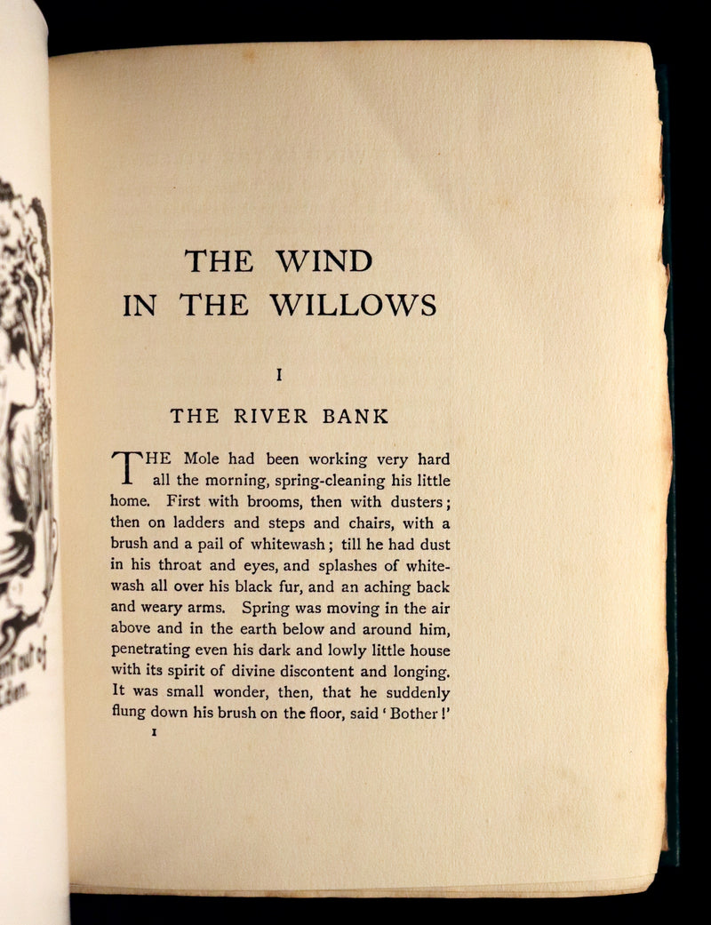 1913 First Edition illustrated by Paul BRANSOM - The WIND IN THE WILLOWS by K. Grahame.