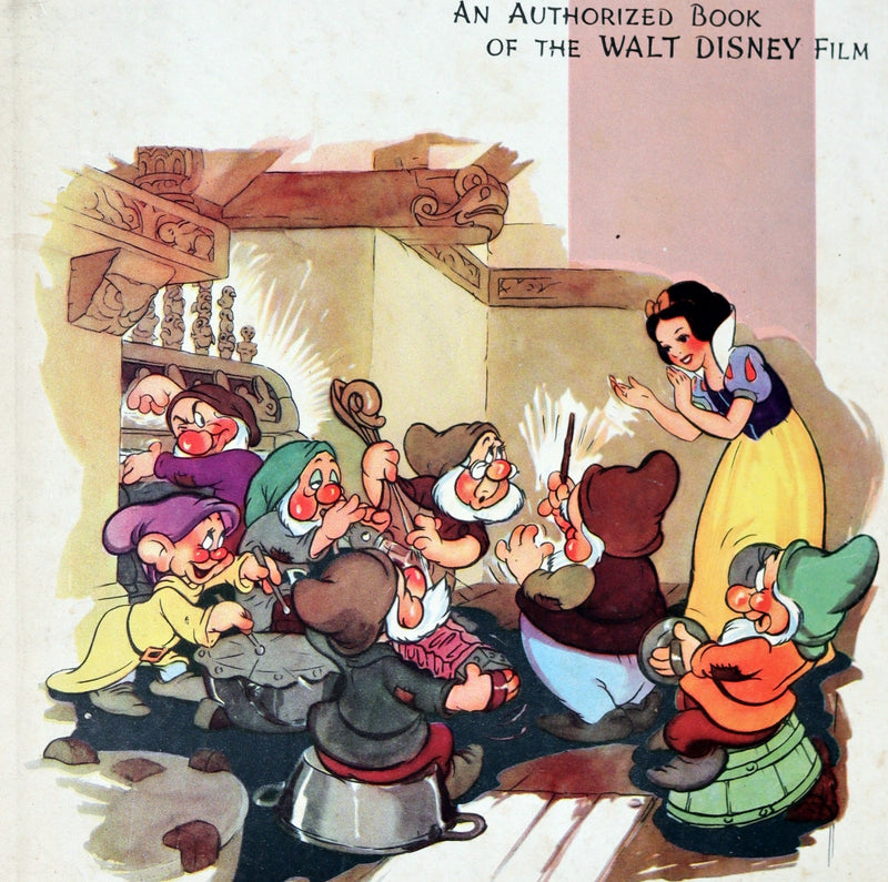 1938 Rare First UK Edition - Walt Disney SNOW WHITE and the Seven Dwarfs. Adapted from Grimm's Fairy Tales.