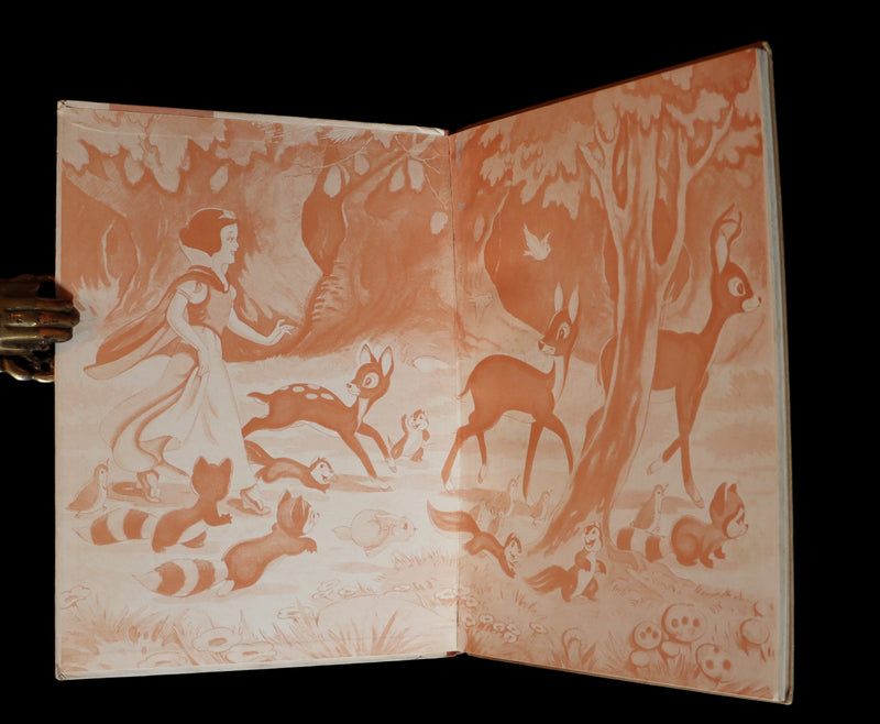 1938 Rare First UK Edition - Walt Disney SNOW WHITE and the Seven Dwarfs. Adapted from Grimm's Fairy Tales.