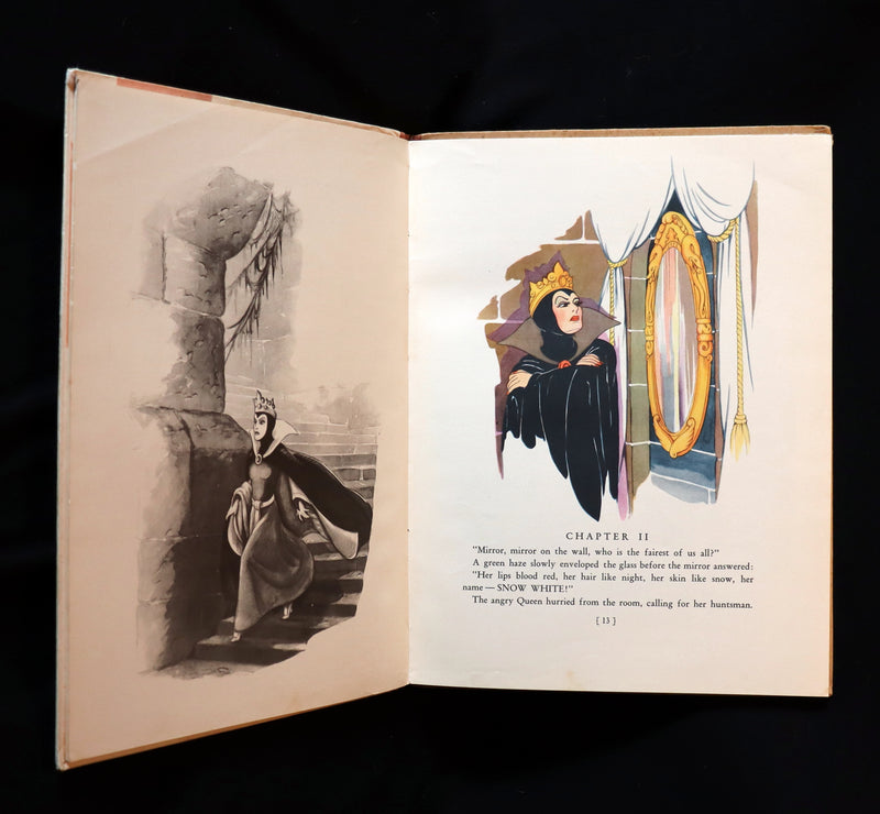 1938 Rare First UK Edition - Walt Disney SNOW WHITE and the Seven Dwarfs. Adapted from Grimm's Fairy Tales.