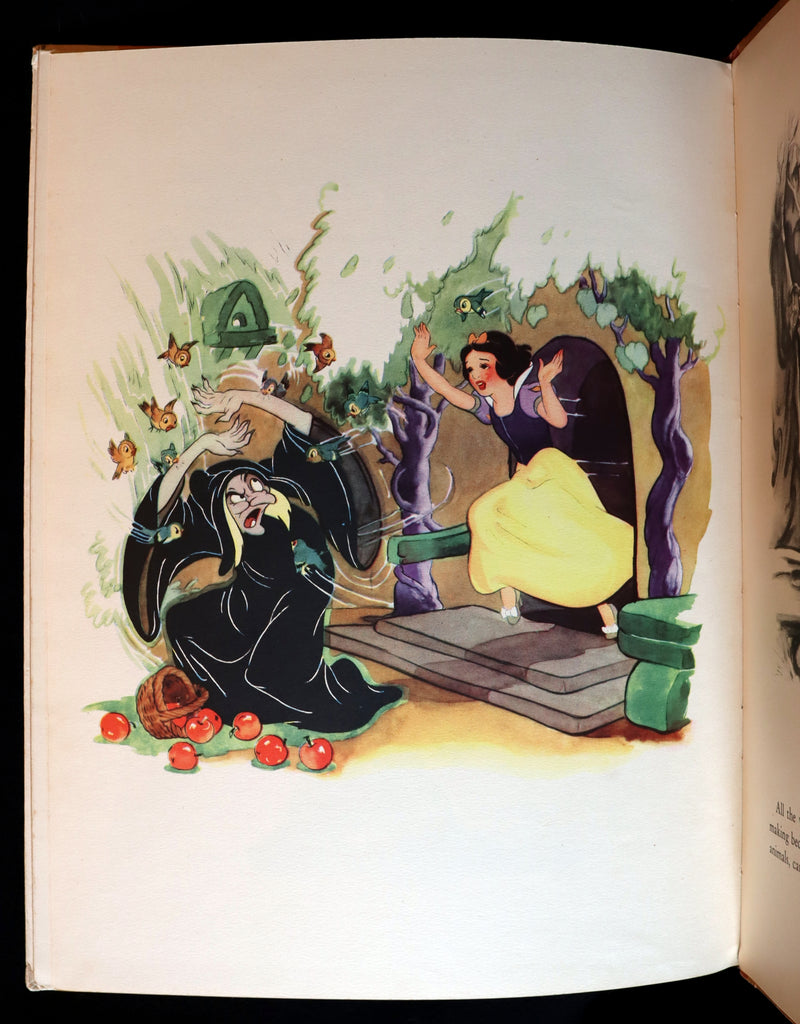1938 Rare First UK Edition - Walt Disney SNOW WHITE and the Seven Dwarfs. Adapted from Grimm's Fairy Tales.