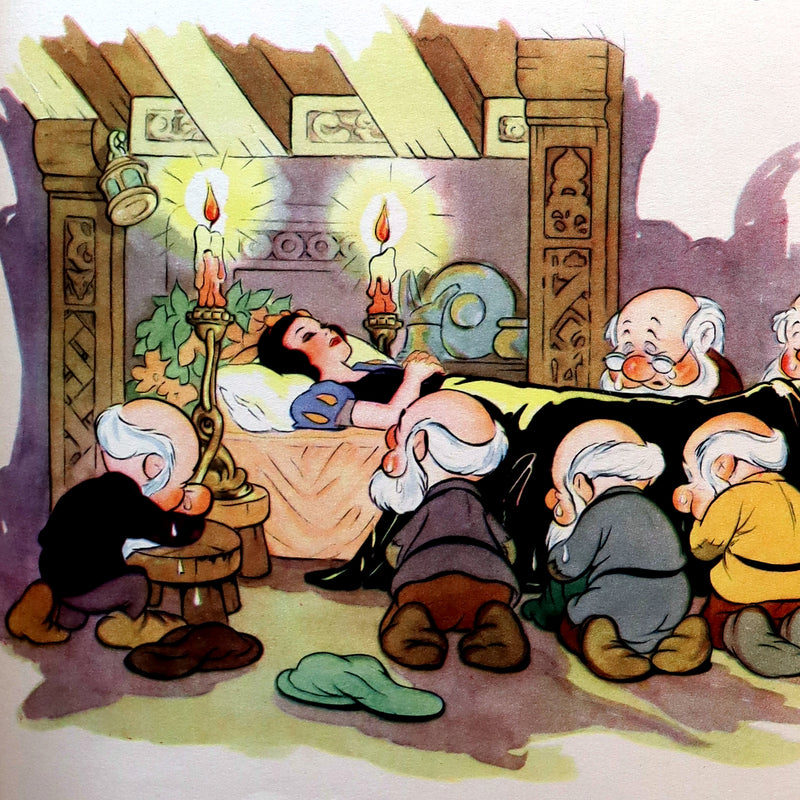 1938 Rare First UK Edition - Walt Disney SNOW WHITE and the Seven Dwarfs. Adapted from Grimm's Fairy Tales.