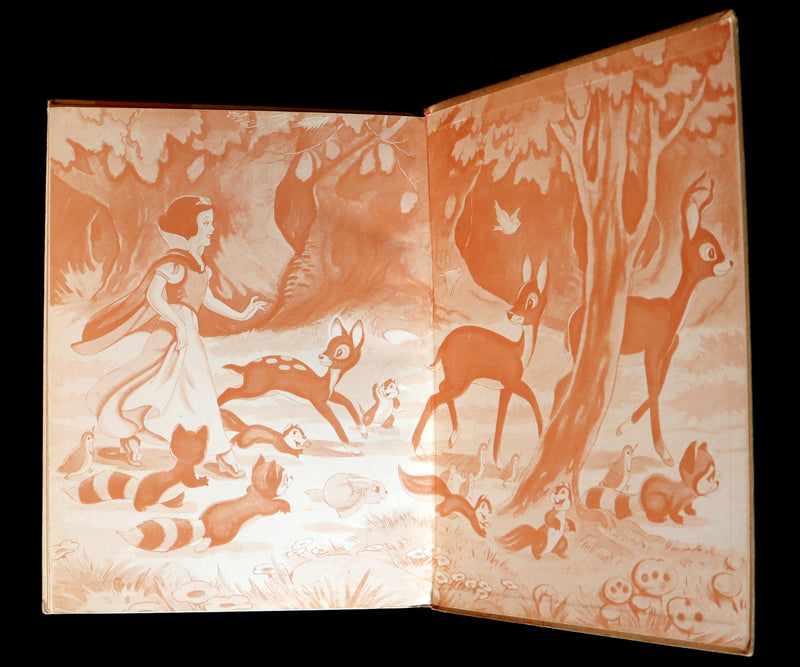 1938 Rare First UK Edition - Walt Disney SNOW WHITE and the Seven Dwarfs. Adapted from Grimm's Fairy Tales.