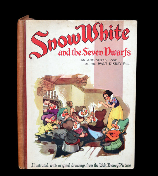 1938 Rare First UK Edition - Walt Disney SNOW WHITE and the Seven Dwarfs. Adapted from Grimm's Fairy Tales.