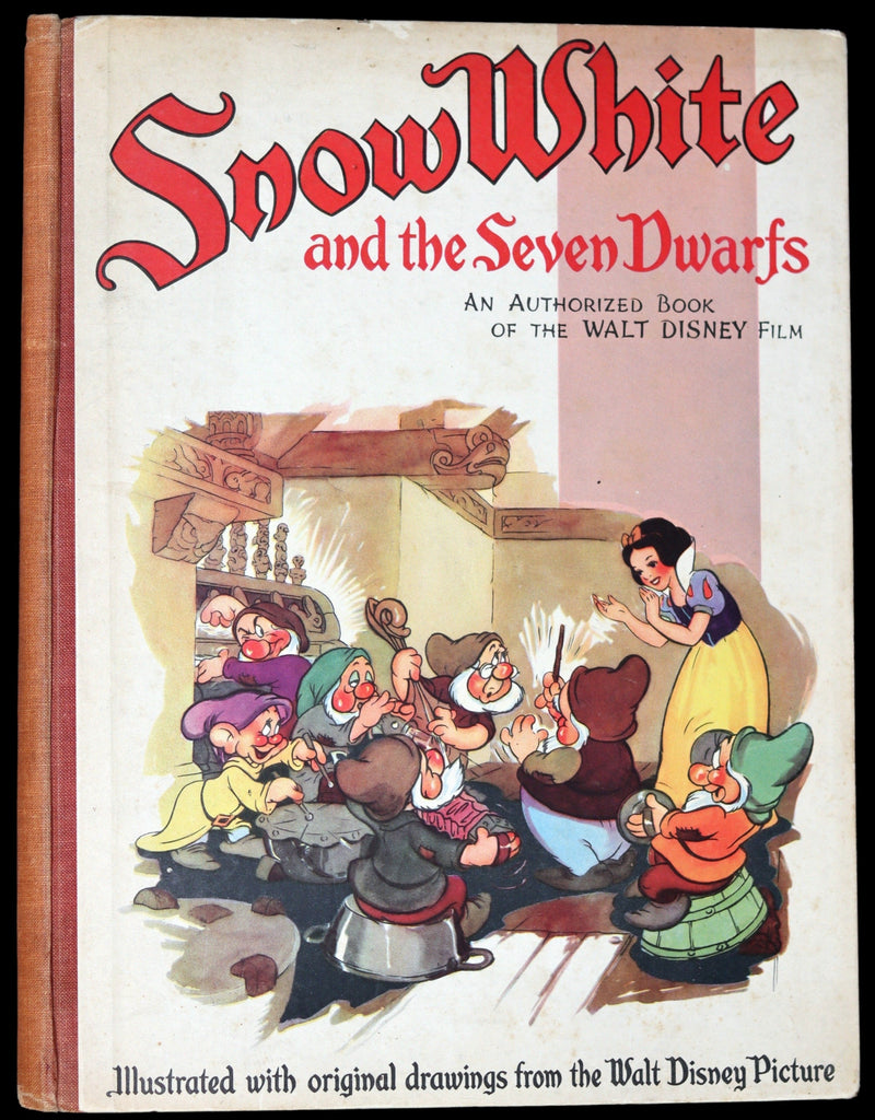 1938 Rare First UK Edition - Walt Disney SNOW WHITE and the Seven Dwarfs. Adapted from Grimm's Fairy Tales.