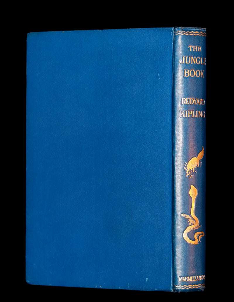 1898 Rare Book - The Jungle Book by Rudyard Kipling. Illustrated.