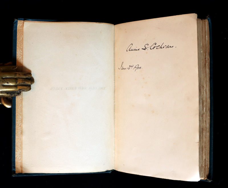 1890 Rare Victorian Book - The OLD OLD FAIRY TALES by Mrs Valentine. Illustrated.