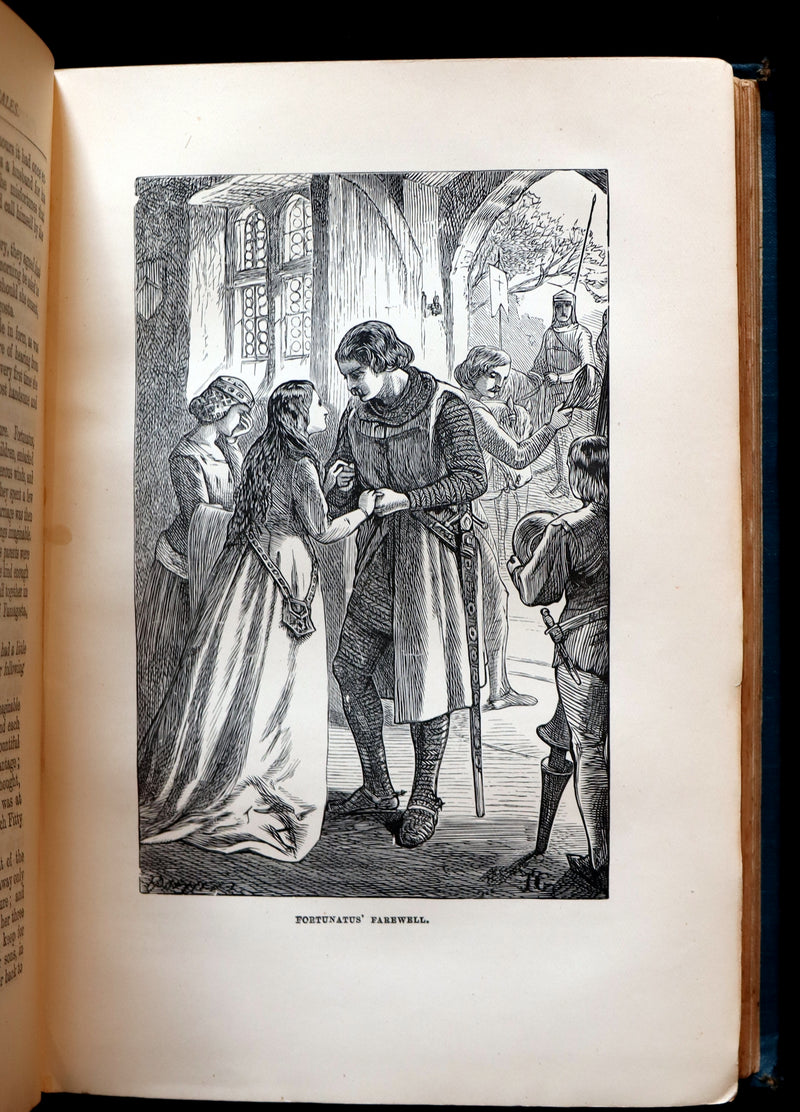 1890 Rare Victorian Book - The OLD OLD FAIRY TALES by Mrs Valentine. Illustrated.