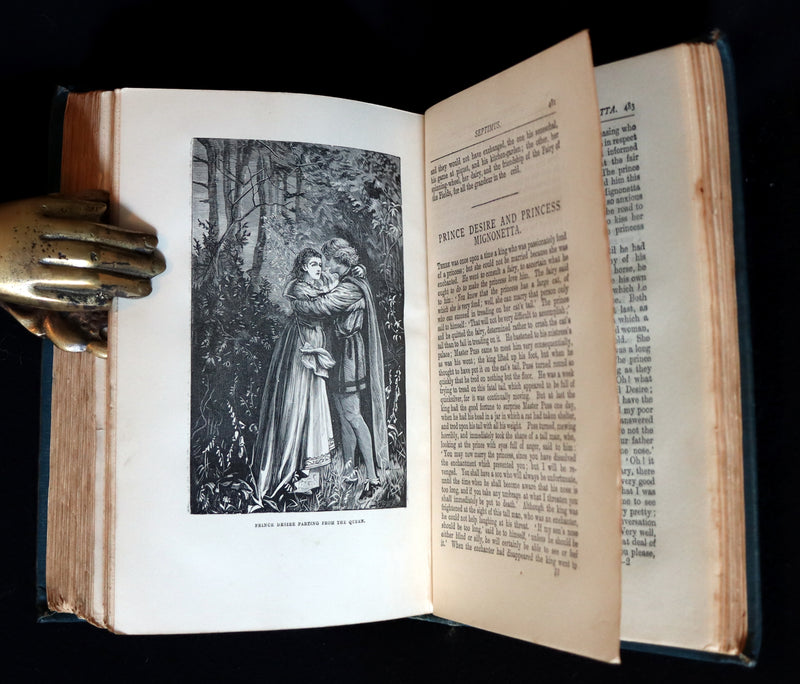1890 Rare Victorian Book - The OLD OLD FAIRY TALES by Mrs Valentine. Illustrated.