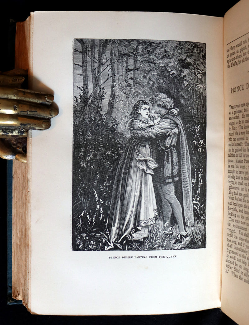 1890 Rare Victorian Book - The OLD OLD FAIRY TALES by Mrs Valentine. Illustrated.