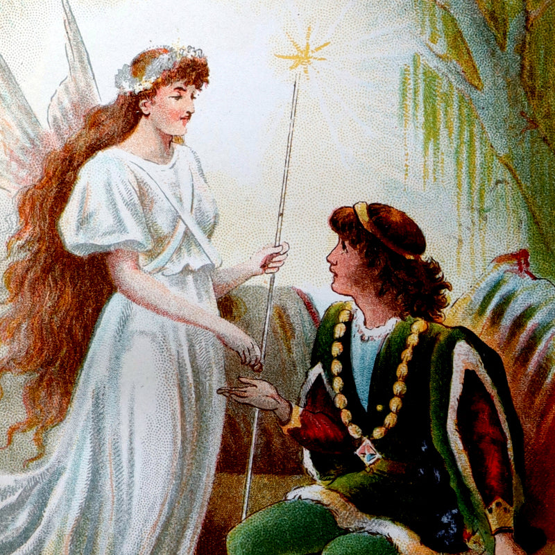 1890 Rare Victorian Book - The OLD OLD FAIRY TALES by Mrs Valentine. Illustrated.