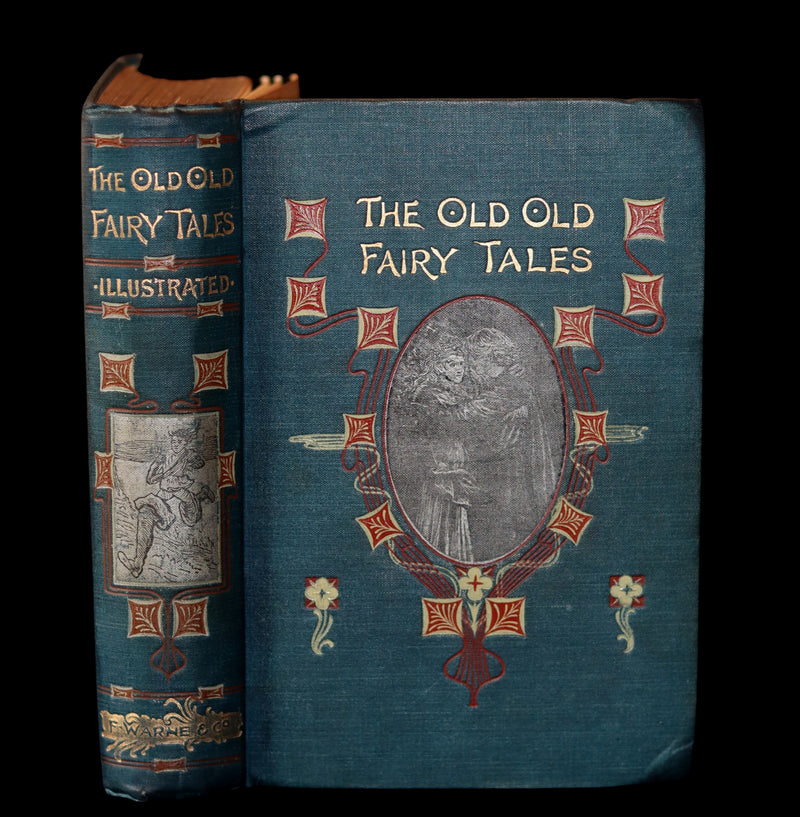 1890 Rare Victorian Book - The OLD OLD FAIRY TALES by Mrs Valentine. Illustrated.