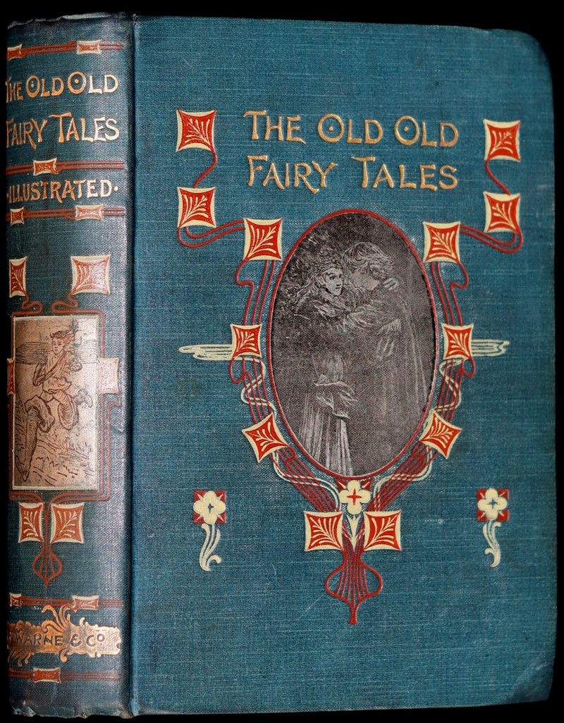 1890 Rare Victorian Book - The OLD OLD FAIRY TALES by Mrs Valentine. Illustrated.