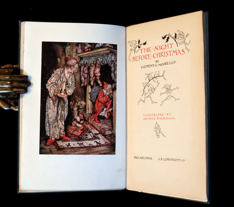 1931 Rare First US Edition - The NIGHT Before CHRISTMAS illustrated by Arthur Rackham.