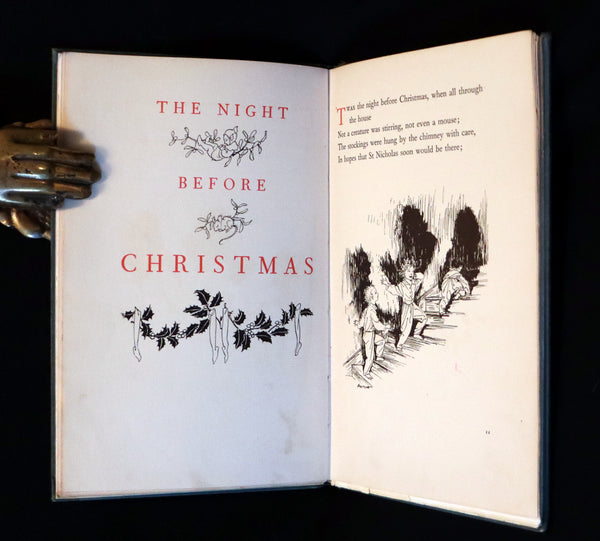 1931 Rare First US Edition - The NIGHT Before CHRISTMAS illustrated by Arthur Rackham.