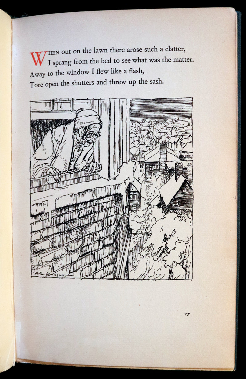 1931 Rare First US Edition - The NIGHT Before CHRISTMAS illustrated by Arthur Rackham.
