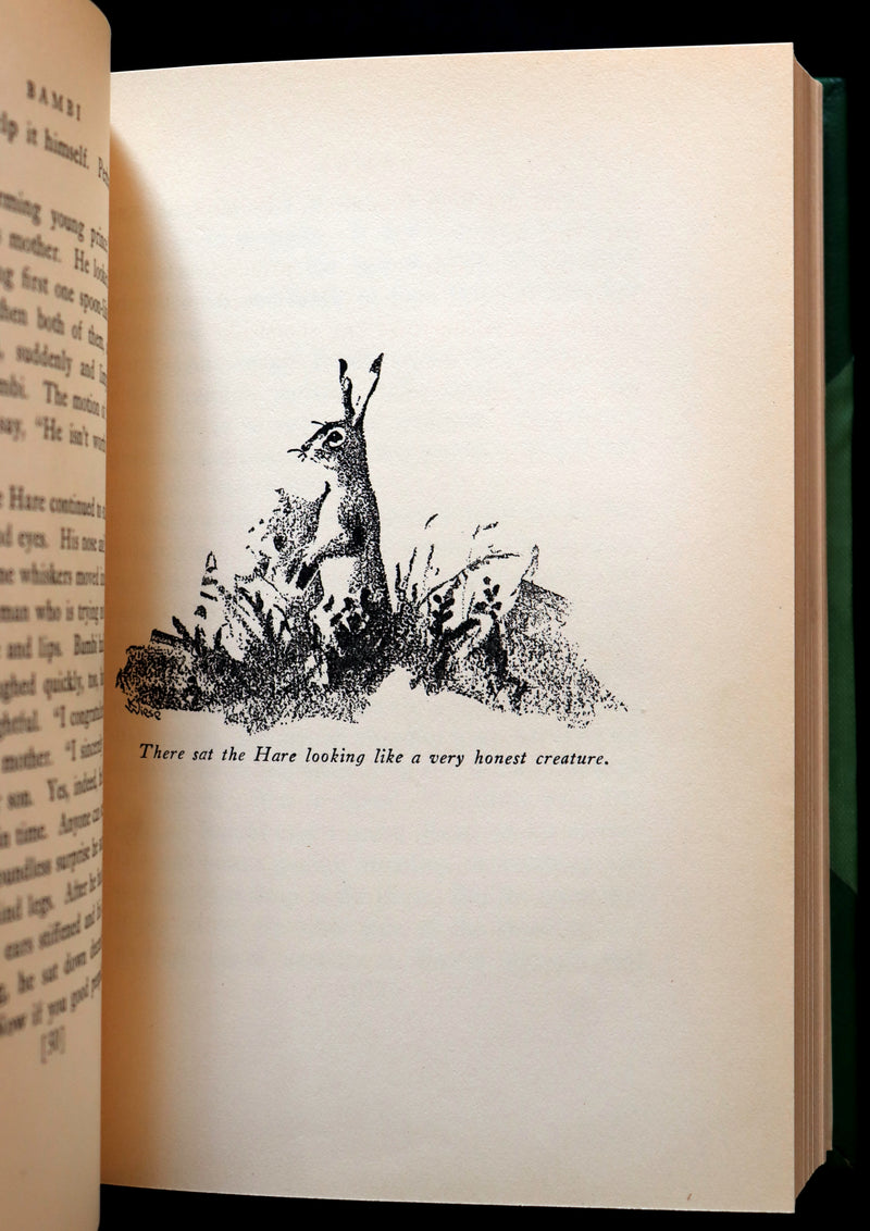 1928 Rare First Edition - BAMBI a Life in the Woods by Felix Salten in a Nice Binding.
