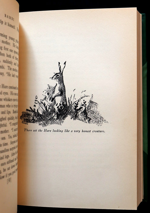 1928 Rare First Edition - BAMBI a Life in the Woods by Felix Salten. Illustrated.