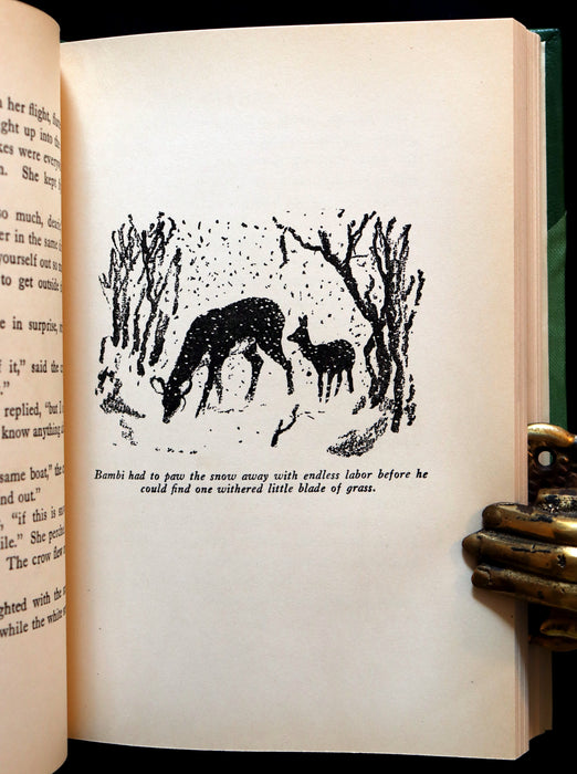 1928 Rare First Edition - BAMBI a Life in the Woods by Felix Salten. Illustrated.