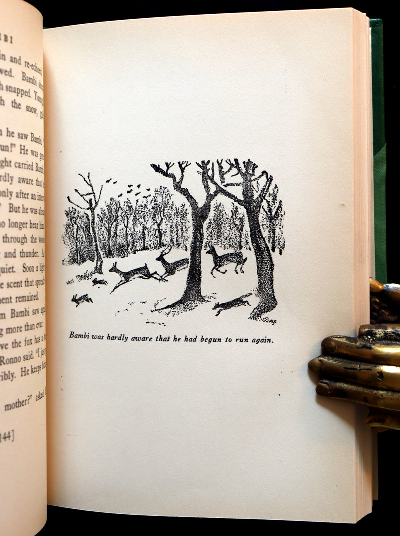 1928 Rare First Edition - BAMBI a Life in the Woods by Felix Salten in a Nice Binding.
