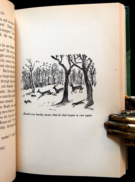 1928 Rare First Edition - BAMBI a Life in the Woods by Felix Salten. Illustrated.
