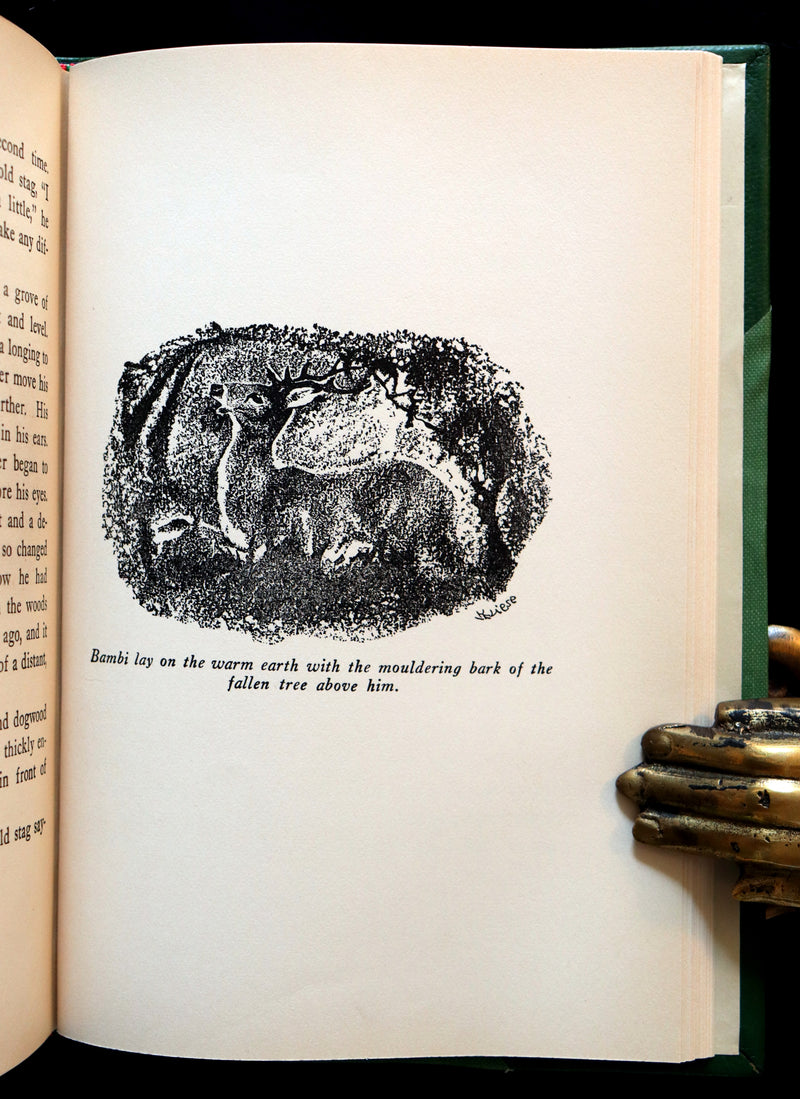 1928 Rare First Edition - BAMBI a Life in the Woods by Felix Salten in a Nice Binding.