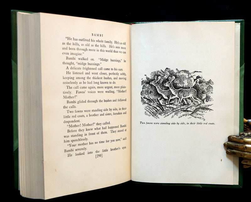 1928 Rare First Edition - BAMBI a Life in the Woods by Felix Salten in a Nice Binding.
