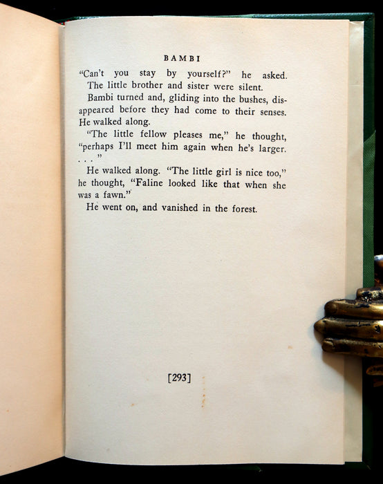 1928 Rare First Edition - BAMBI a Life in the Woods by Felix Salten. Illustrated.