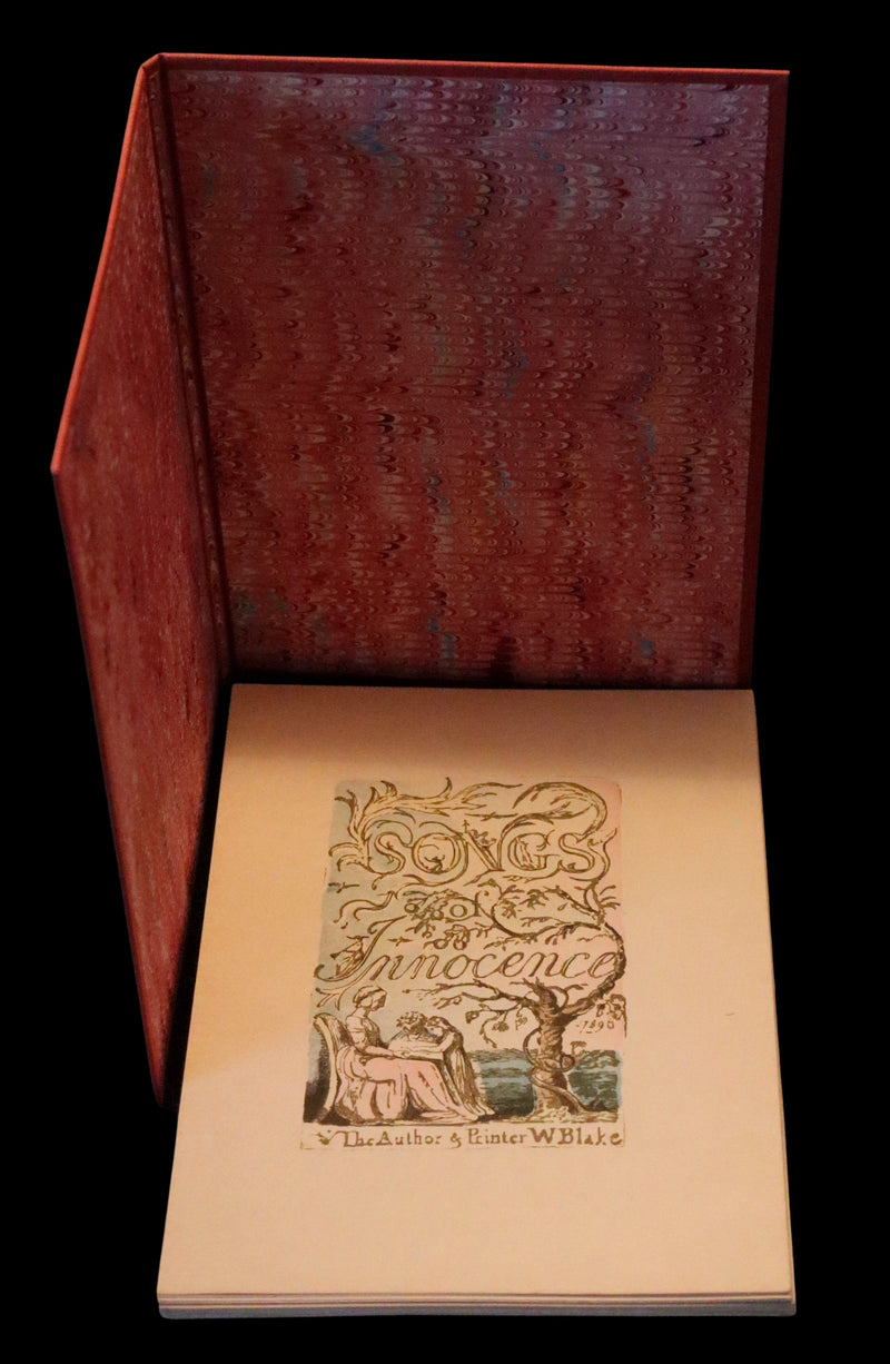 1926 Rare Portfolio - Songs of Innocence written & illustrated by William BLAKE.