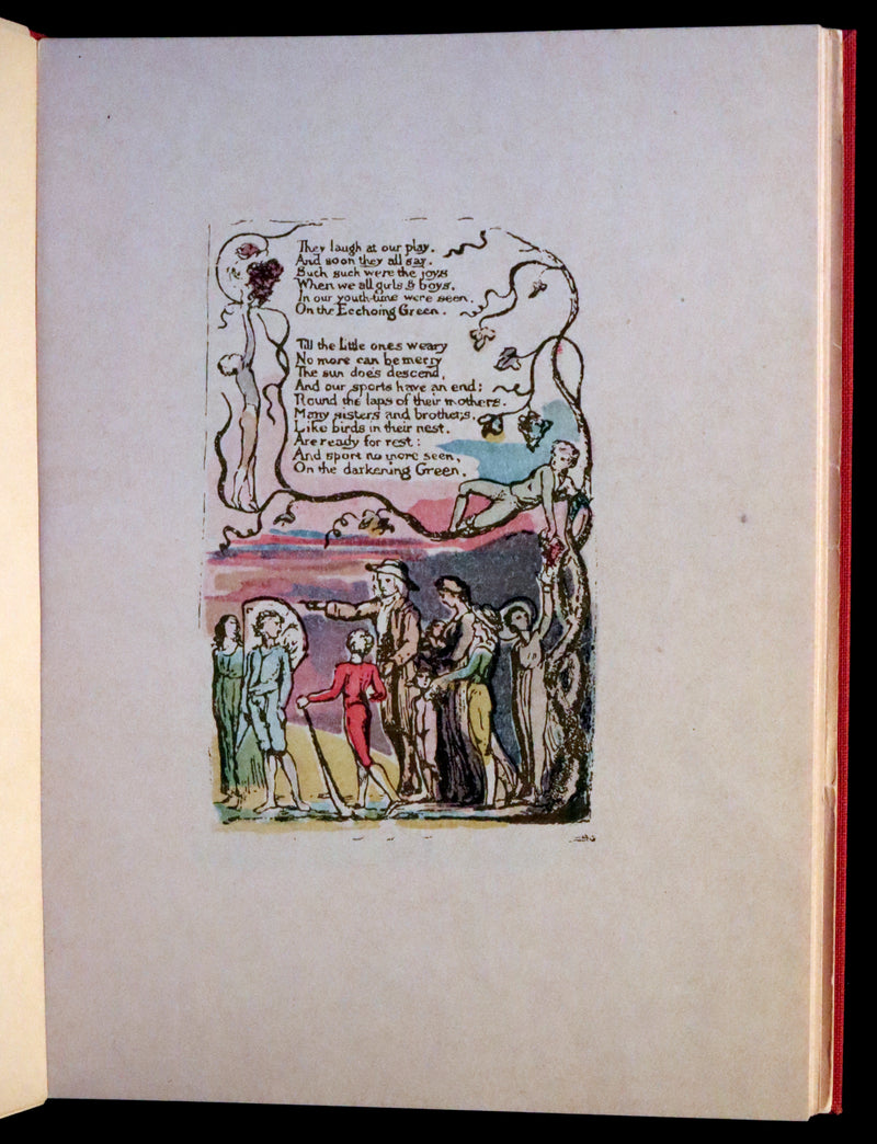 1926 Rare Portfolio - Songs of Innocence written & illustrated by William BLAKE.