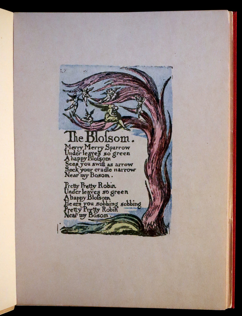 1926 Rare Portfolio - Songs of Innocence written & illustrated by William BLAKE.