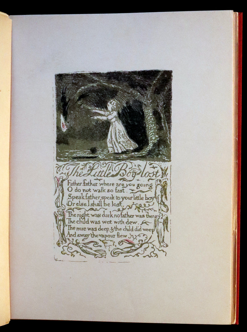 1926 Rare Portfolio - Songs of Innocence written & illustrated by William BLAKE.