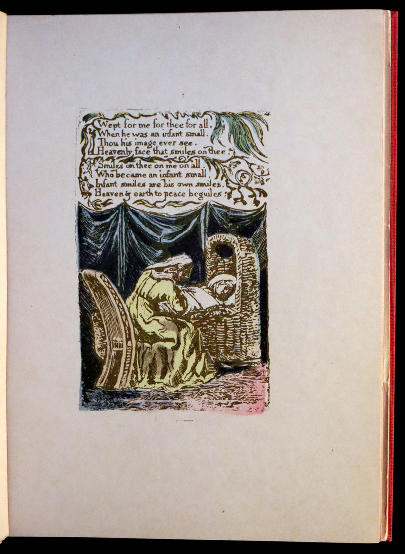 1926 Rare Portfolio - Songs of Innocence written & illustrated by William BLAKE.