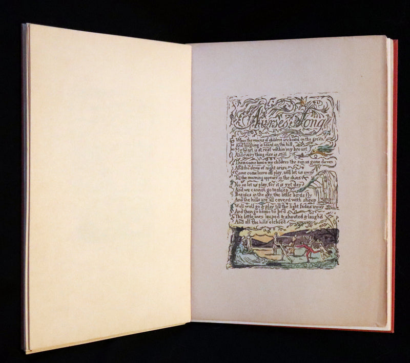1926 Rare Portfolio - Songs of Innocence written & illustrated by William BLAKE.