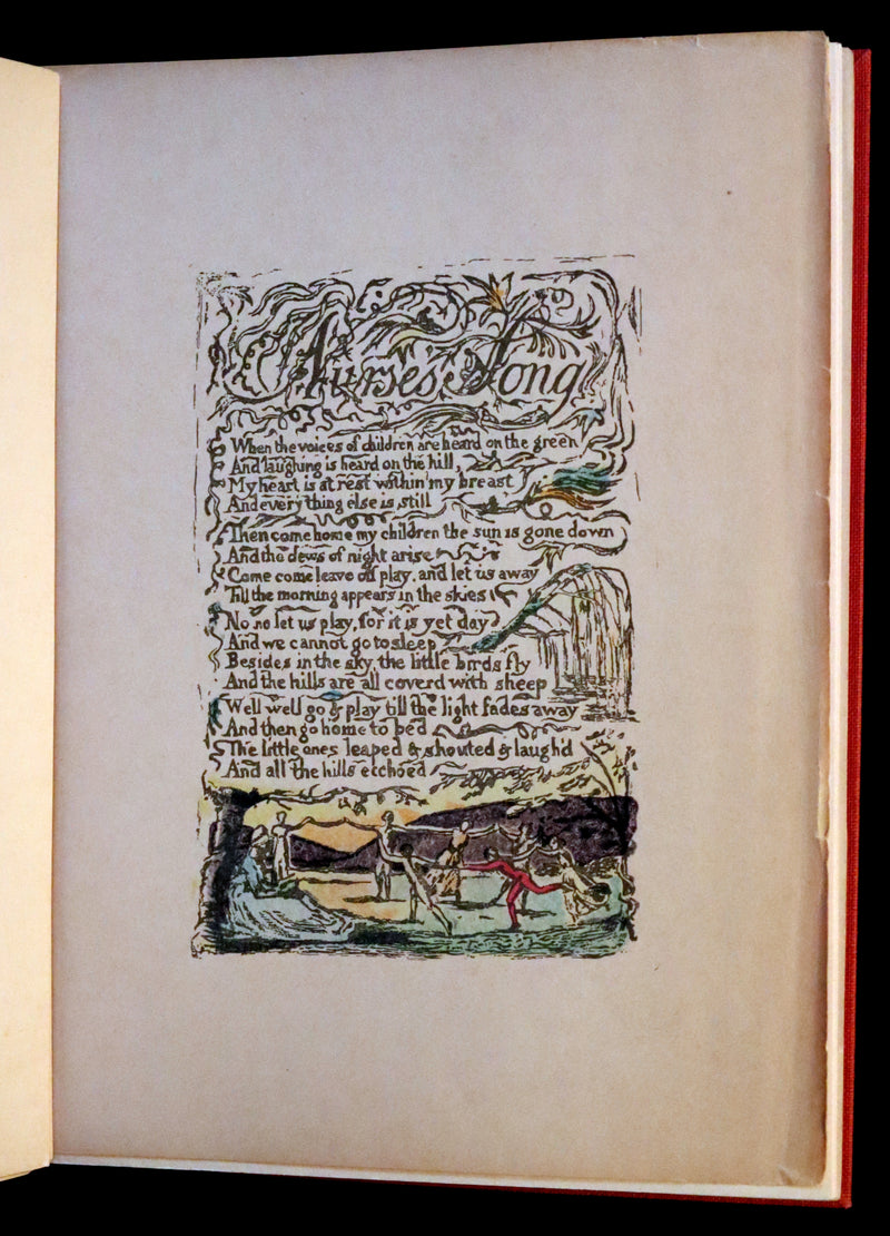 1926 Rare Portfolio - Songs of Innocence written & illustrated by William BLAKE.