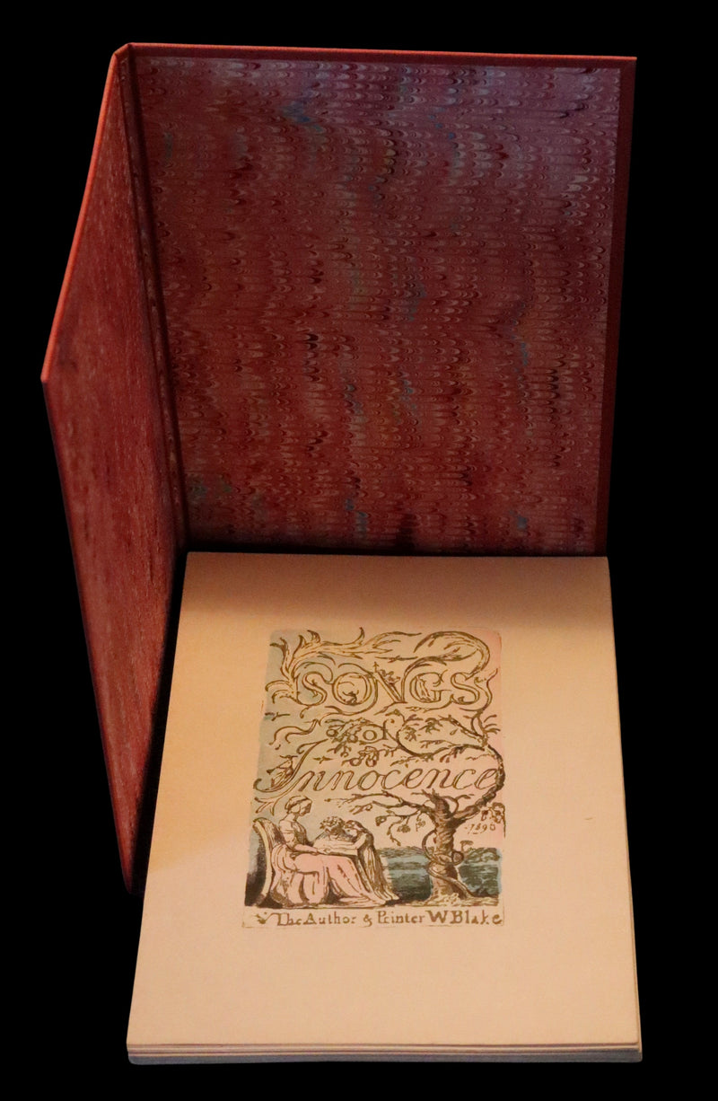 1926 Rare Portfolio - Songs of Innocence written & illustrated by William BLAKE.