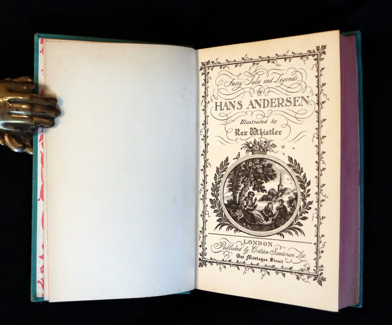 1935 First Rex Whistler Illustrated Edition - Hans Andersen Fairy Tales and Legends.
