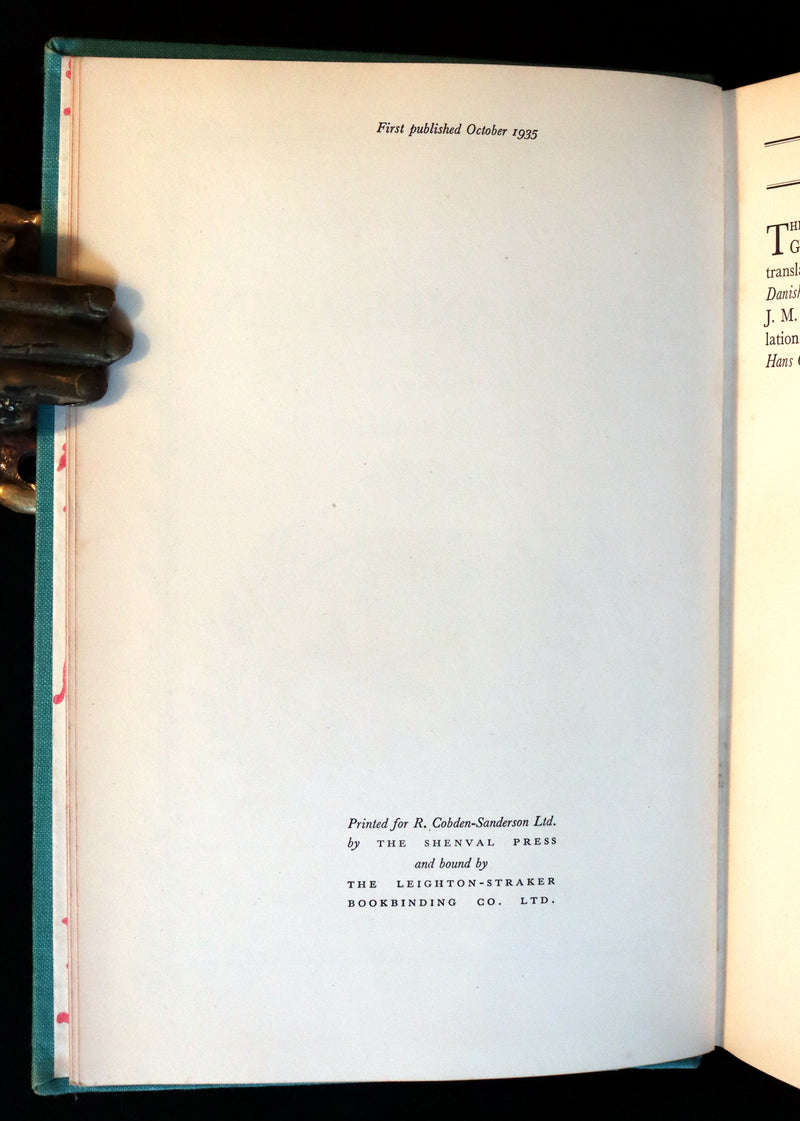 1935 First Rex Whistler Illustrated Edition - Hans Andersen Fairy Tales and Legends.