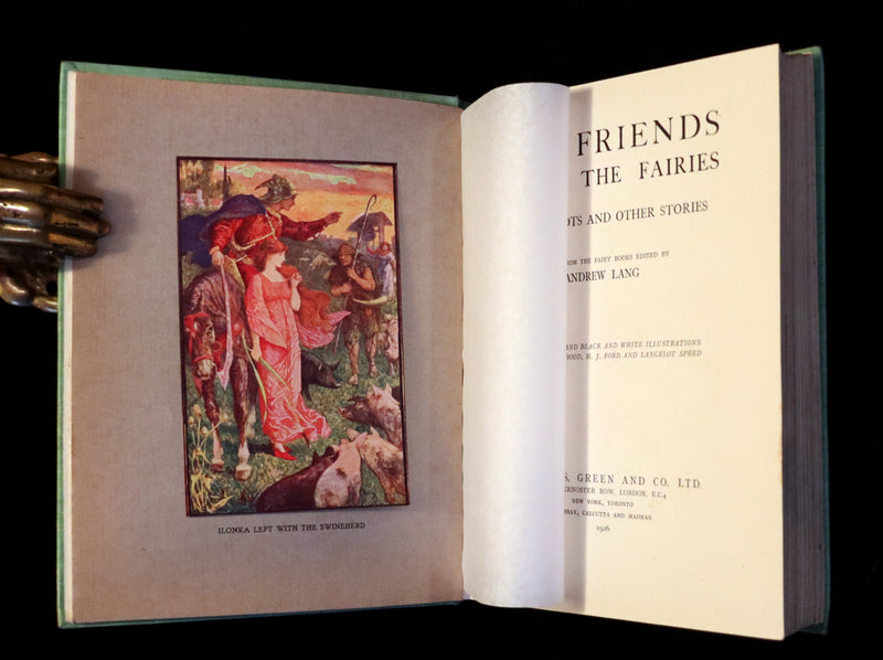 1926 Rare First Edition - OLD FRIENDS AMONG THE FAIRIES by Andrew Lang. Illustrated.
