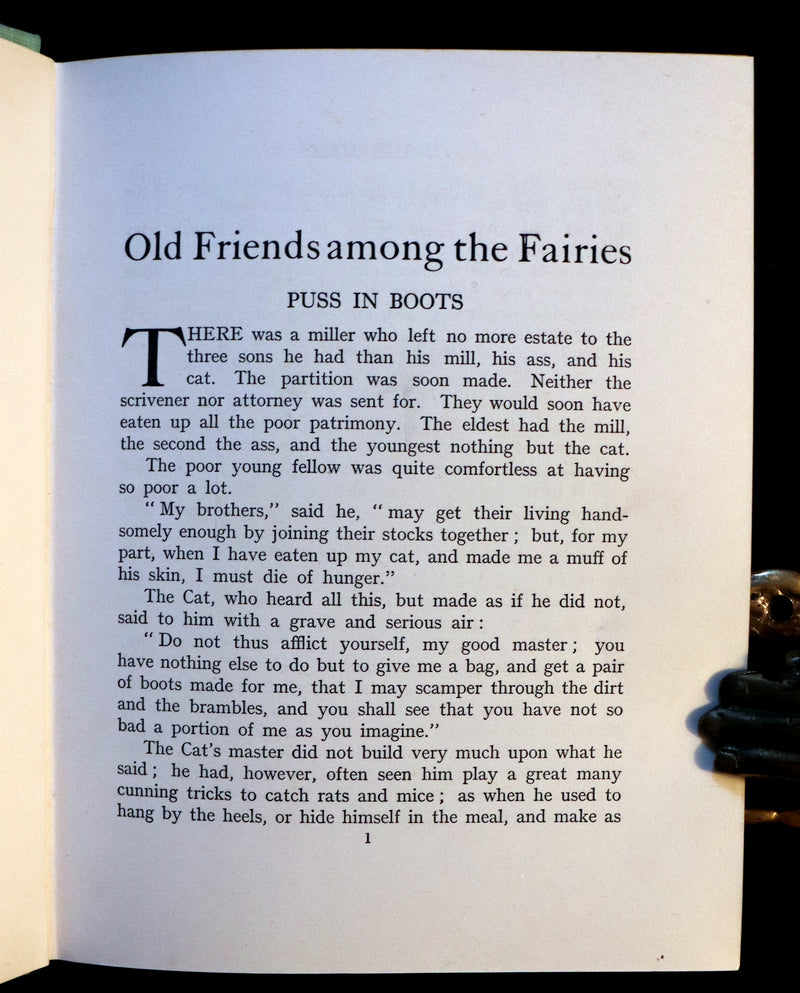 1926 Rare First Edition - OLD FRIENDS AMONG THE FAIRIES by Andrew Lang. Illustrated.