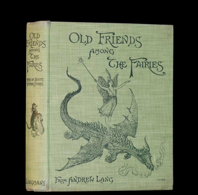 1926 Rare First Edition - OLD FRIENDS AMONG THE FAIRIES by Andrew Lang. Illustrated.