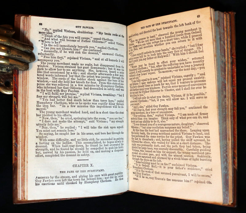 1875 Rare Book - Guy Fawkes, or the Gunpowder Treason by William Harrison Ainsworth.