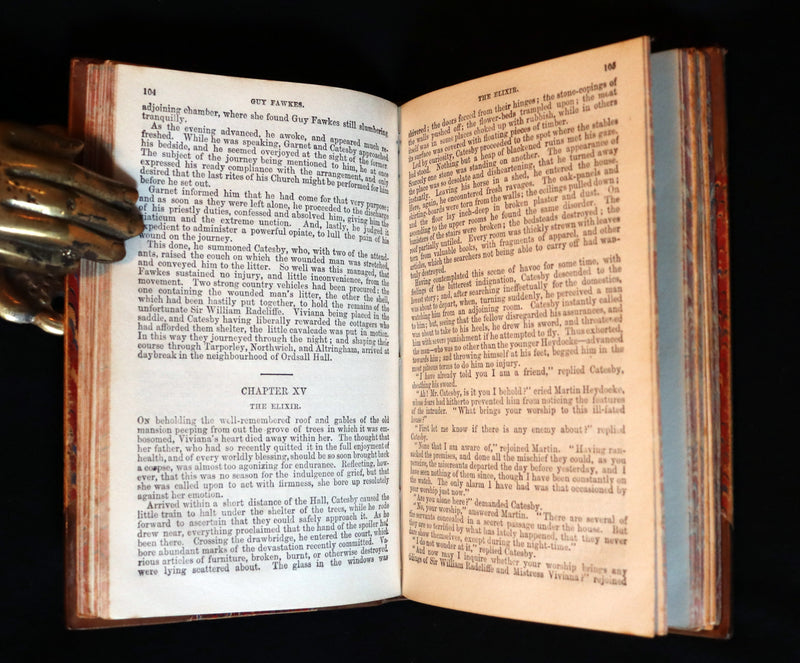 1875 Rare Book - Guy Fawkes, or the Gunpowder Treason by William Harrison Ainsworth.