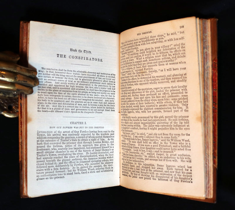 1875 Rare Book - Guy Fawkes, or the Gunpowder Treason by William Harrison Ainsworth.