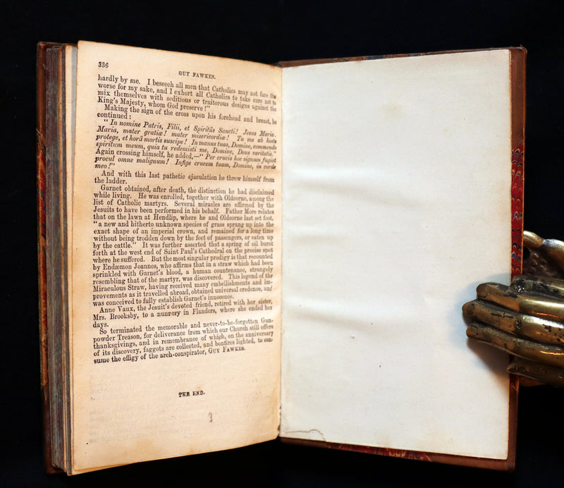 1875 Rare Book - Guy Fawkes, or the Gunpowder Treason by William Harrison Ainsworth.