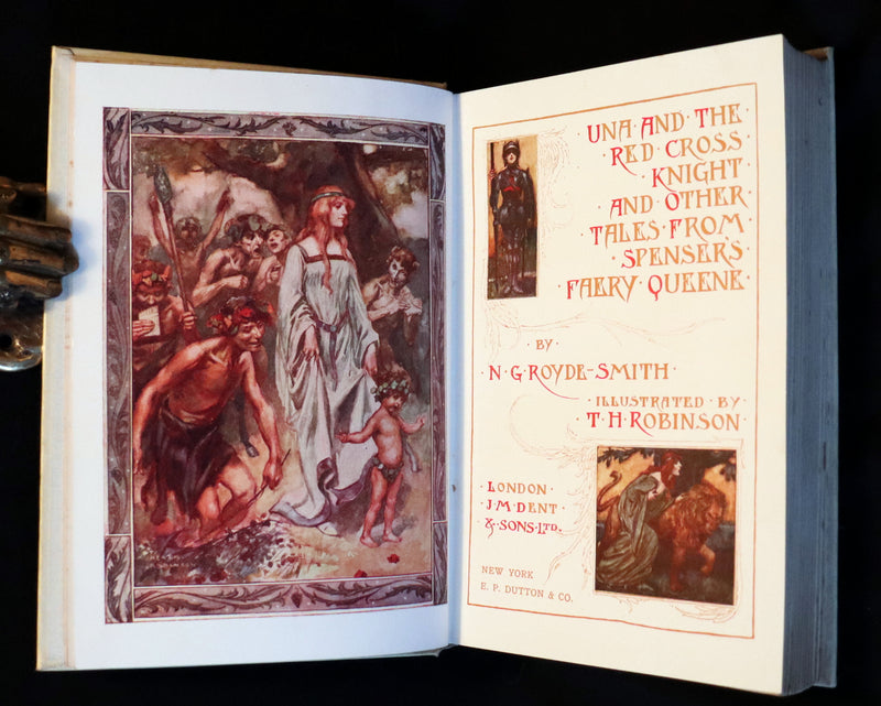 1934 Rare Book ~ Una and the Red Cross Knight from Spenser's Faery Queene.