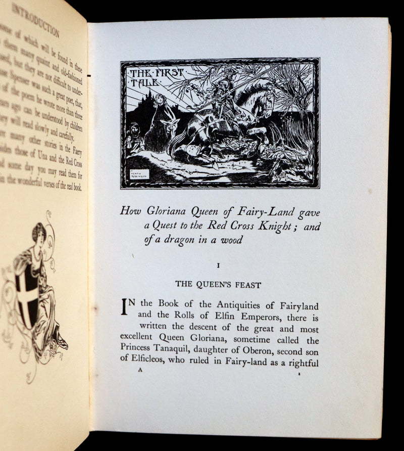 1934 Rare Book ~ Una and the Red Cross Knight from Spenser's Faery Queene.