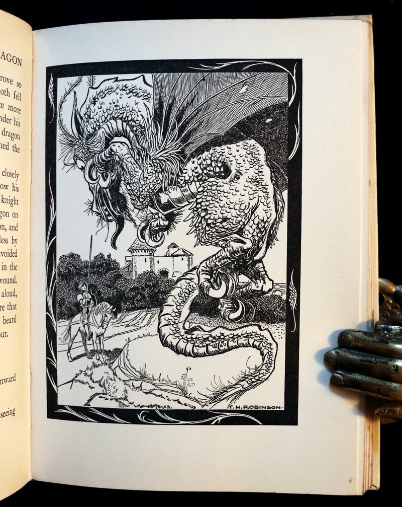 1934 Rare Book ~ Una and the Red Cross Knight from Spenser's Faery Queene.
